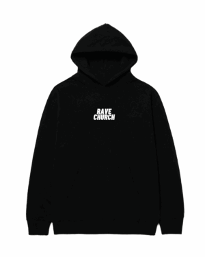 Script Hoodie Black (Bestickt)
