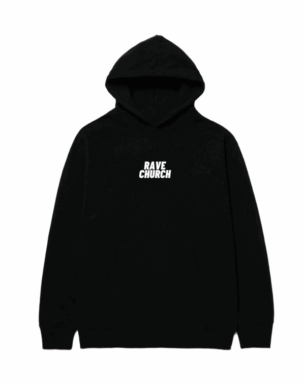 Script Hoodie Black (Bestickt)