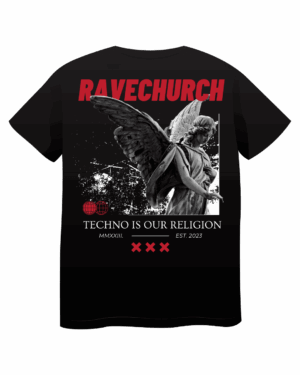Techno Angel Oversized T-Shirt Black