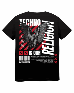 Vulture Oversized T-Shirt Black