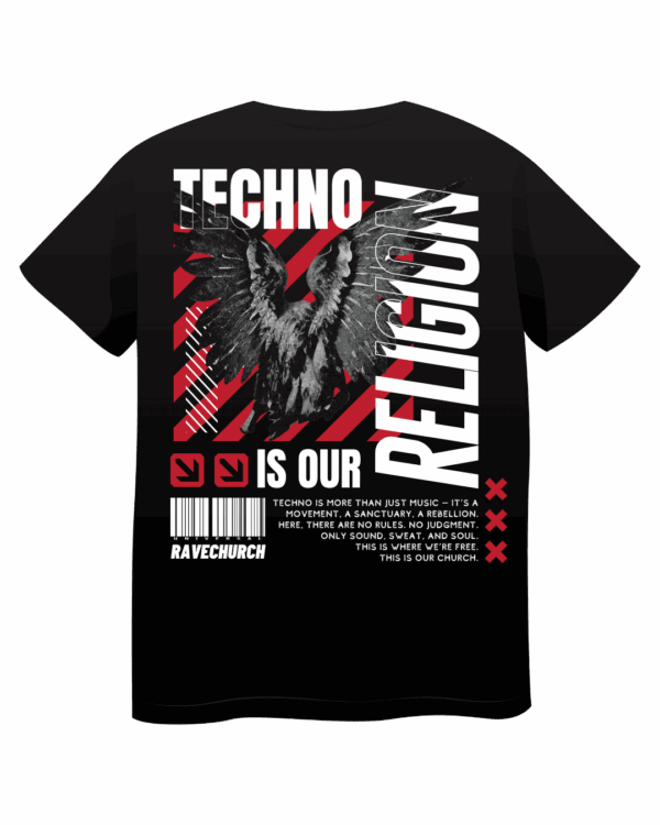 Vulture Oversized T-Shirt Black